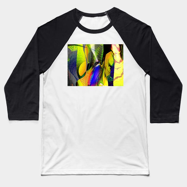 Three Layer Blender #1: Kneeling Woman abstract Baseball T-Shirt by barrowda